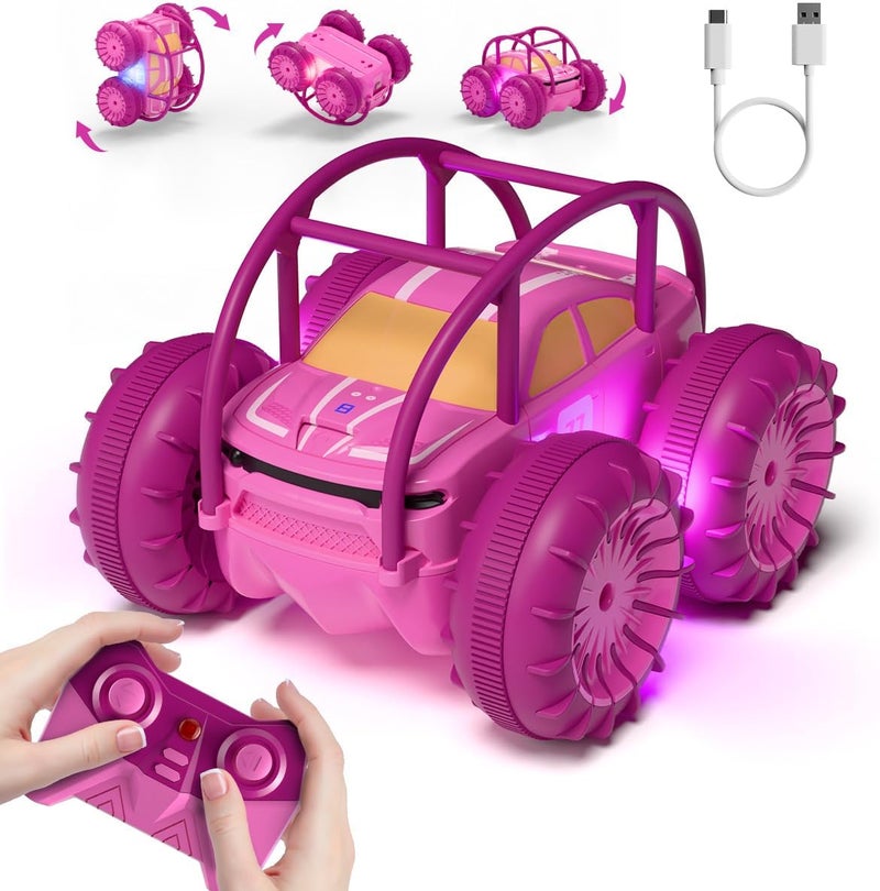 MaxTronic Amphibious Remote Control Car,Rechargeable RC Cars Toy 360° Flips Rotation Stunt Crawler 15KM/H 4WD All Terrain Outdoor Indoor Toy for Kids Boys Girls 3-12 - Image 1